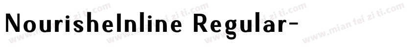 NourisheInline Regular字体转换